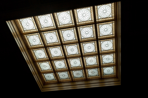 Floral Pattern Glass Skylight