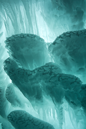 Aquamarine Ice Abstract