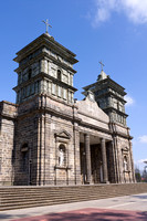 Facade of Church of Las Palmares in Costa Rica