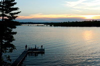 Pier Sunset on East Gull Lake