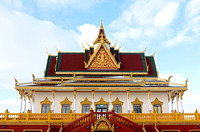 Buddhist Temple Facade and Entrance