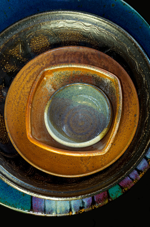 Ceramic pottery closeup