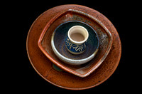 Ceramic Bowls Against Black
