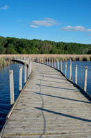 Wood Lake Park Boardwalk Across Marsh