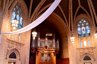 pipe organ and methodist church interior in minneapolis