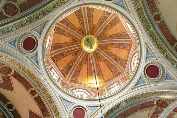 michoacan university public library dome ceiling