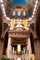 baldachin above altar under basilica dome in minneapolis