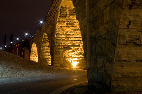 Under the Stone Arch Bridge