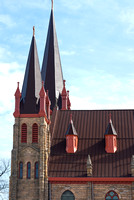 Twin Towers and Steeples of Romanesque Church