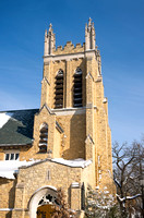 Tower and Corner Entrance of Landmark Church