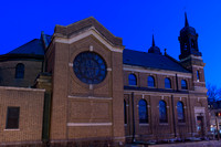 Church Facade at Night in Saint Paul