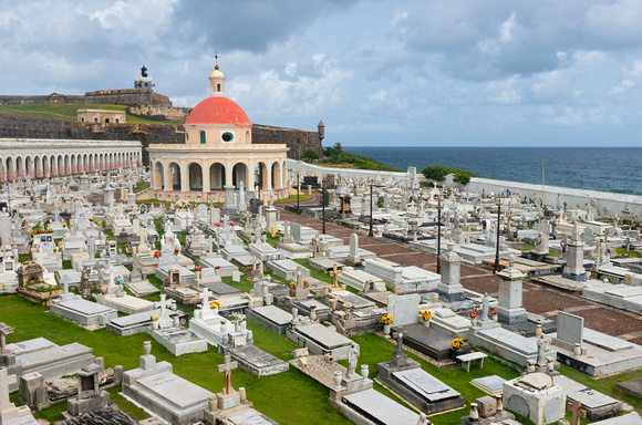 Cemetery and Fortress in Old San Juan