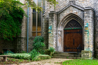 Gothic Style Church Facade and Entrance in Milwaukee