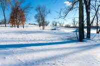 Snowy Landscape Atop Bluffs of Battle Creek Park in Saint Paul
