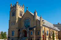 Gothic Style Church Facade in Saint Paul