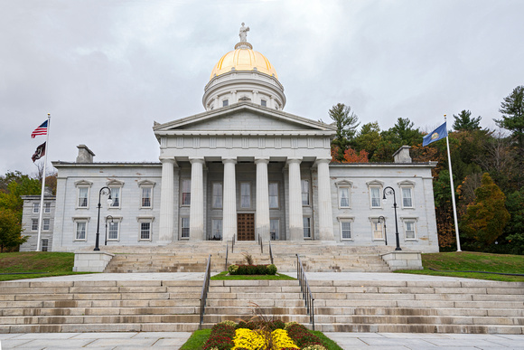 neoclassical state capitol building in montpelier vermont