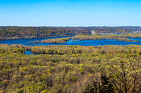 Wisconsin and Mississippi Rivers Confluence at Wyalusing