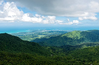 Luquillo mountains of el yunque and coast