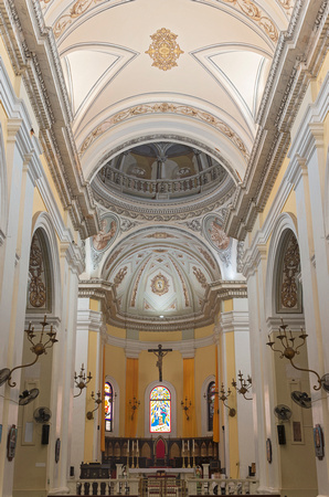 Cathedral Central Nave and Apse in San Juan