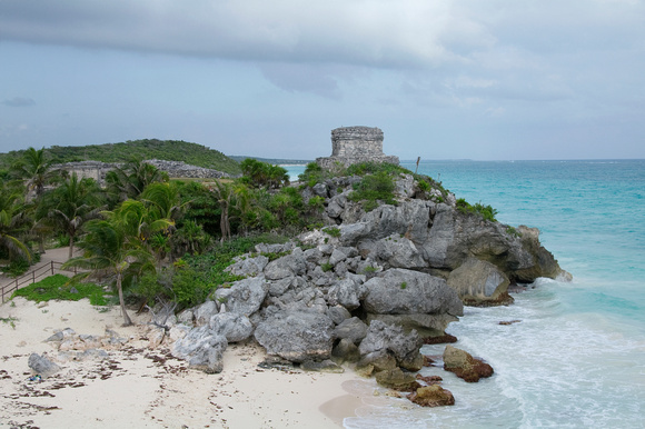 Tulum Winds God Temple and Cliffs