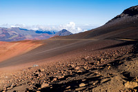 sliding sands trail above valley of haleakala crater
