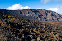 rocky slopes and mountains of haleakala crater