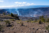 halemaumau pit crater of kilauea volcano at national park