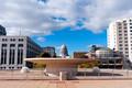 Terrace and State Capitol in Madison Wisconsin